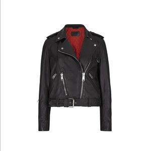 All Saints Gidley Leather Biker Jacket
